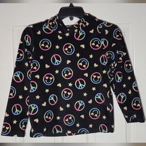 Girls Print Fleece Hoodie